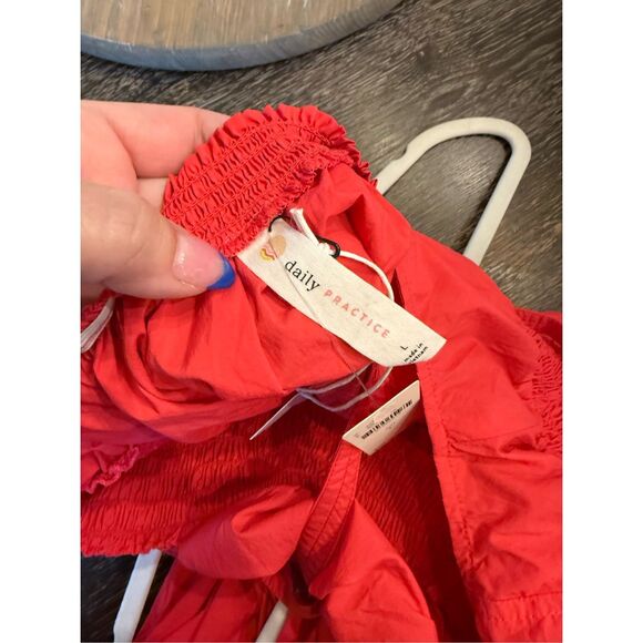 Anthropologie Daily Practice Tiered High-Low Midi Sundress in Rose sz L NWT - Picture 10 of 10